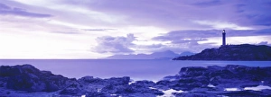 Scotland Coastal Scenery Stampe: Lighthouse at dusk