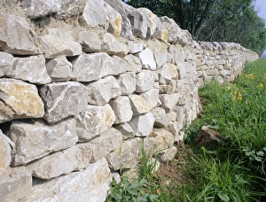 Geological Rock Formations Stampe: Limestone wall