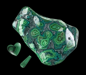 Malachite Mineral Stampe: Malachite