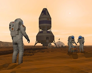 Astronauti Stampe: Esplorazione di Marte, arte