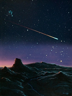 Stampe di Caduta di un meteorite Immagini del 4 gennaio 2001: Caduta di un meteorite