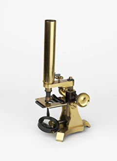 Science Museum London Exhibits Stampe: Michael Faradays microscope