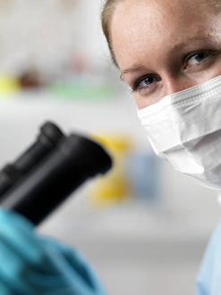 Laboratory Equipment Use Stampe: Microscope use