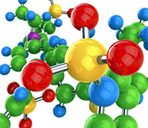 Science Illustrations Online Stampe: Molecular structure