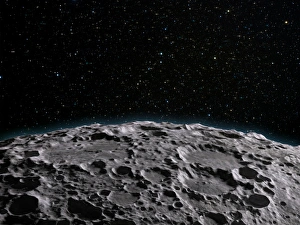 Moon Surface Artwork Stampe: Moons surface, artwork