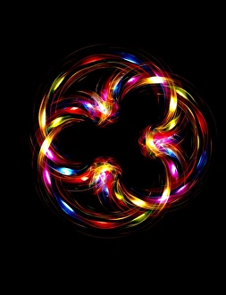 LED Light Installation Stampe: Multicoloured lights