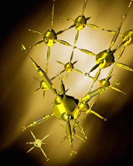 Future Technology Illustration Stampe: Nanotechnology simulators