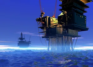 Ghiacciai di petrolio, arte dinstallazione