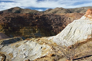 Stampe di Miniera di rame antica a Bisbee, sud-est dell'Arizona negli Stati Uniti Immagini datate 2009 dicembre: Miniera di rame antica a Bisbee