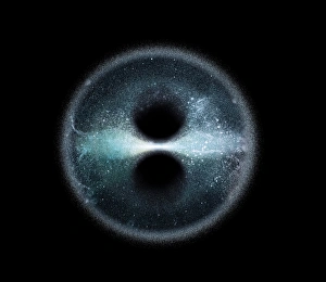 Stampe di Nube di Oort. Immagine computer della nube di Oort dei nuclei cometari pensati ad avere una corona sferica intorno al sistema solare Immagini datate 2000: Nube di Oort