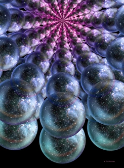 Stampe di I multiversi paralleli: un'opera d'arte concettuale dei multiversi che potrebbero aver formato insieme al nostro universo o che fanno parte di una ipotetica serie di possibili universi Immagini datate 2006 maggio: Universi paralleli