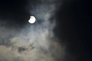 Solar Eclipse Stampe: Partial solar eclipse