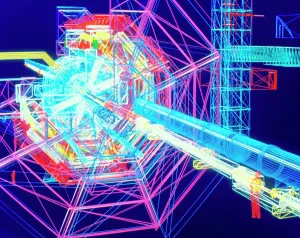 Fisica Stampe: Artefatto computer dell'ATLAS detector al Cern