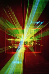 Fisica Stampe: Interazione di particelle al CERN.