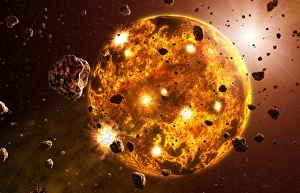 Solar System Formation Stampe: Planetary formation, artwork
