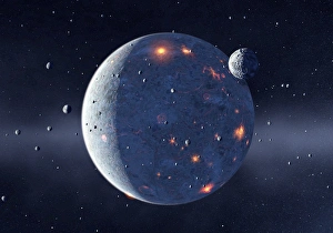 Immagini datate 2008 maggio: Formazione planetaria, arte informatica
