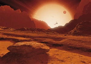 Stampe di La planetetta di Prossima Centauro Immagini datate novembre 2007: Pianeta di Proxima Centauri, opera d'arte