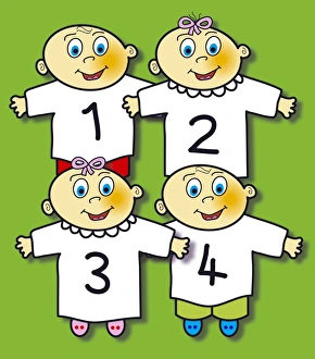 Stampe di Quadrupletti, arte informatica Immagini datate 2005 gennaio: Quadruplets