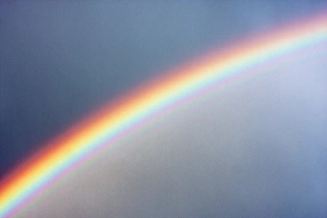 Stampe di Arcobaleno con immagine delle arcate supplementari sotto l'arcata principale del colore arancione Immagini datate 2010 marzo: Rainbow