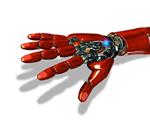 Artificial Intelligence Illustration Stampe: Robotic hand