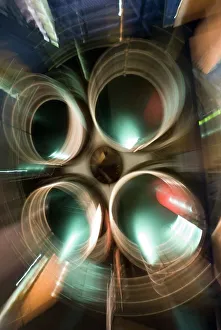 Stampe di Effetto zoom della vista delle motori del razzo installati su un missile balistico esposto al Museo dell'aria e dello spazio di Le Bourget a Parigi Immagini datate 2010 settembre: Motori a razzo