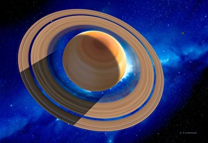 Saturn Ring System Stampe: Saturn