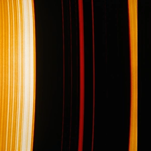 Saturn Ring System Stampe: Part of Saturns ring system