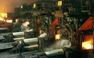 Steel Production Process Stampe: Sheet mill processing molten metal