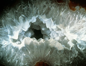 Lava Rock Formations Stampe: Slice of agate, a form of quartz