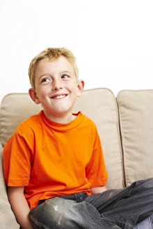 Innocent Childhood Moments Stampe: Smiling boy