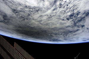 Stazione Spaziale ISS Stampe: Ombra di sole, immagine ISS