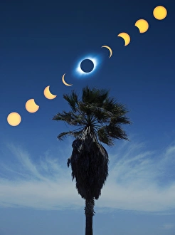 Space Phenomena Images Stampe: Solar eclipse sequence