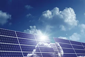 Stampe di Le celle solari sono spesso collegati e incapsulate come modulo Immagini datate 2011 marzo: Pannelli solari al sole