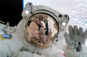 Space Exploration History Stampe: Return to Flight spacewalk