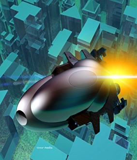 Space Artwork Stampe: Spaceship