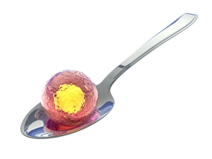 Stem Cell Research Stampe: Stem cell on spoon