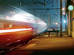 Time Exposure Photography Stampe: TGV train