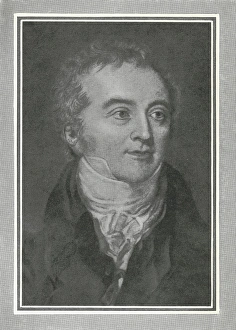 Stampe di Thomas Young (1773-1829), fisico britannico e egizio antropologo. Il giovane Thomas era un lettore vorace, ed eccelleva nelle lingue Immagini datate 2002 marzo: Fisico britannico Thomas Young