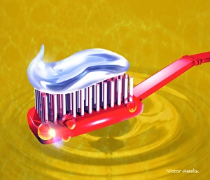 Oral Hygiene Image Stampe: Toothbrush