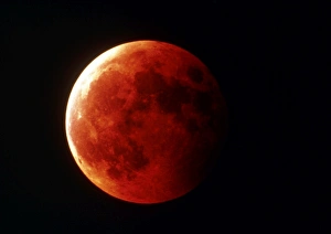 Planetary Cosmology Images Stampe: Total eclipse of the Moon in October 1996