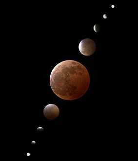 Lunar Eclipse Stampe: Total lunar eclipse
