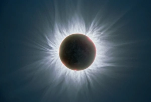Total Solar Eclipse Stampe: Total solar eclipse with corona