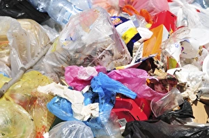 Plastic Bag Waste Stampe: Trash and garbage