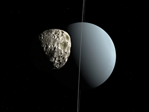 Uranus Planet Stampe: Uranus and Puck, artwork