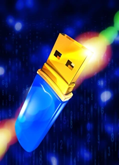 Abstract Background Images Stampe: USB memory stick