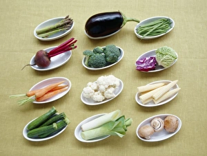 Colorful Vegetable Selection Stampe: Vegetables
