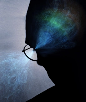 Brain Function Illustration Stampe: Visual processes, conceptual artwork
