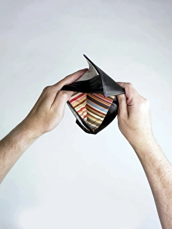 Financial Crisis Stampe: Empty Wallet