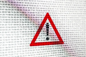 Warning Signs Stampe: Warning sign and hexadecimal code C018 / 8583