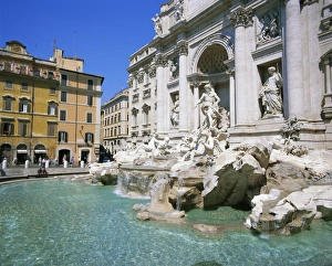 Trevi Fountain Italy Stampe: Baroque style